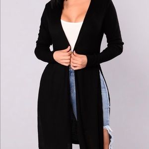 Fashion nova black cardigan